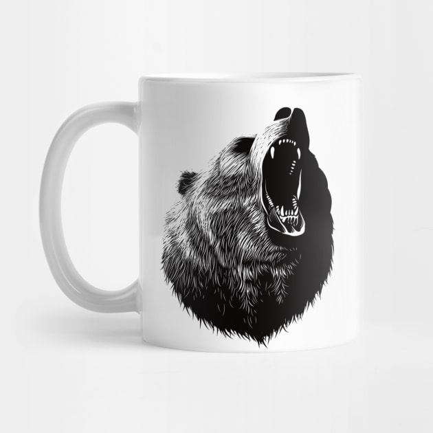 Roaring Bear (white) by zoneo